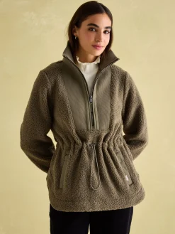 Best Joules Thurleston Khaki Green Borg Fleece KhakiGreen