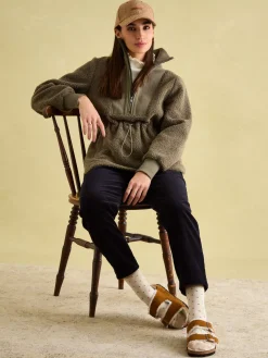 Best Joules Thurleston Khaki Green Borg Fleece KhakiGreen