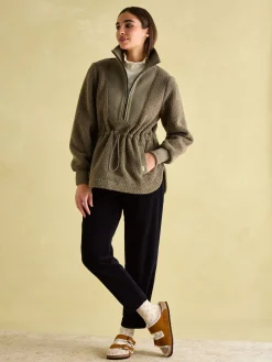 Best Joules Thurleston Khaki Green Borg Fleece KhakiGreen