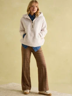 Sale Joules Tilly Hooded Fleece Cream