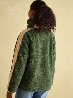 Hot Joules Tilly Quarter Zip Fleece Green