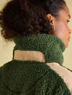 Hot Joules Tilly Quarter Zip Fleece Green