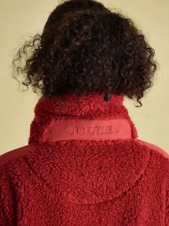 Joules Tilly Quarter Zip Fleece Pink