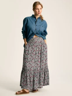 Discount Joules Verity Tiered Skirt Multi