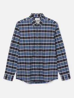 Hot Joules Welford Cotton Check Shirt Blue