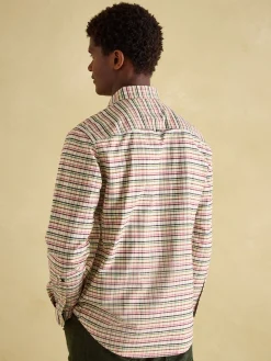 Best Joules Welford Cream Multi Cotton Check Shirt CreamMulti