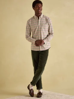 Best Joules Welford Cream Multi Cotton Check Shirt CreamMulti
