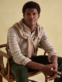 Best Joules Welford Cream Multi Cotton Check Shirt CreamMulti