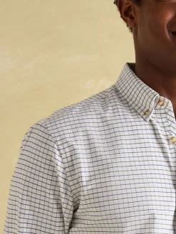 Discount Joules Welford Cotton Check Shirt Green