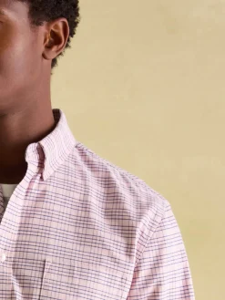 Clearance Joules Welford Light Pink Cotton Check Shirt LightPink