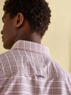 Clearance Joules Welford Light Pink Cotton Check Shirt LightPink