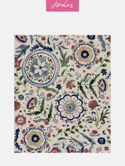 Joules Festival Flowers Antique 10M Wallpaper White