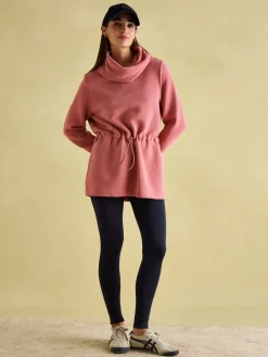 Online Joules Willow Cowl Neck Sweatshirt Pink