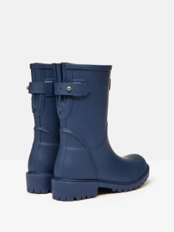 Joules Wistow Navy Blue Adjustable Mid Calf Wellies NavyBlue