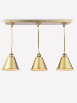 Online Joules Wollaton Three Bar Brass Ceiling Light Gold