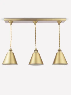 Online Joules Wollaton Three Bar Brass Ceiling Light Gold