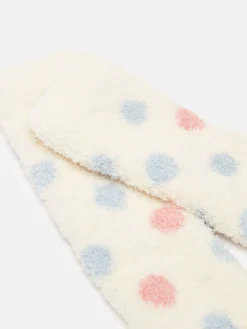 Outlet Joules Women's Fluffy Socks (size 4-8) Cream