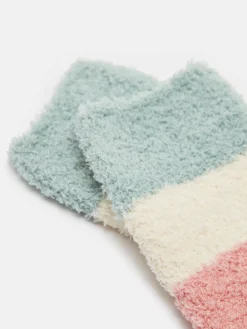 Online Joules Women's Fluffy Multi Bright Socks (size 4-8) MultiBright