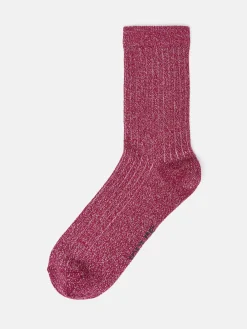 Hot Joules Women's Freya Glitter Socks Navy