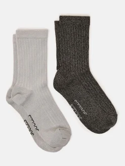 Discount Joules Women's Freya Glitter Socks Silver