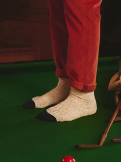 New Joules Women's Rambler Cable Knit Boot Socks (size 4-8) Oatmeal