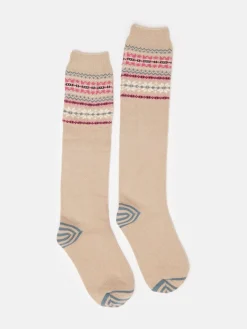 Discount Joules Women's Wader Welly Socks (size 4-8) Oatmeal