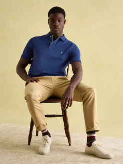 Online Joules Woody Regular Fit Cotton Pique Polo Shirt Blue