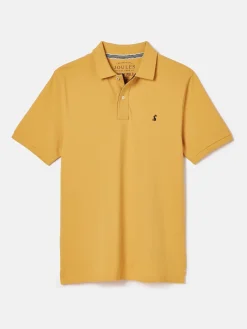 New Joules Woody Bright Yellow Regular Fit Cotton Pique Polo Shirt BrightYellow