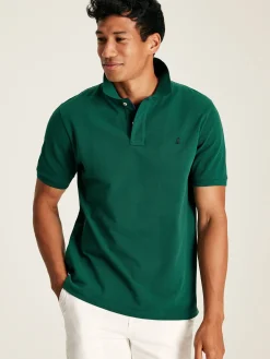 Best Joules Woody Dark Green Regular Fit Cotton Pique Polo Shirt DarkGreen
