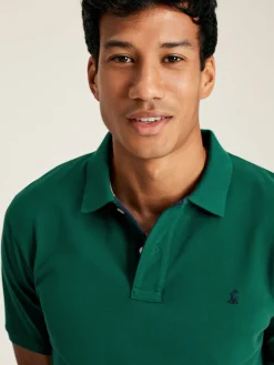Best Joules Woody Dark Green Regular Fit Cotton Pique Polo Shirt DarkGreen