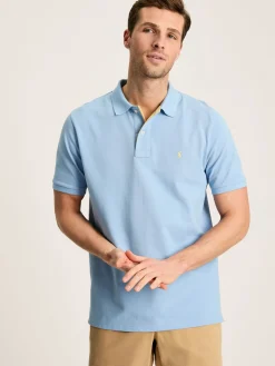Clearance Joules Woody Light Blue Regular Fit Cotton Pique Polo Shirt LightBlue