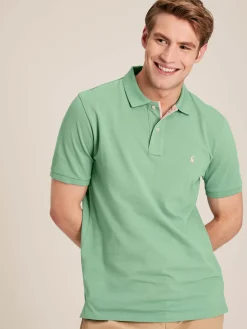 New Joules Woody Light Green Regular Fit Cotton Pique Polo Shirt LightGreen