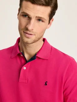 Discount Joules Woody Regular Fit Cotton Pique Polo Shirt Pink