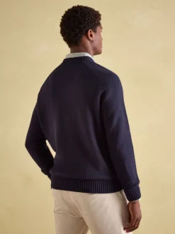 New Joules 4x4 Navy Applique Crew Neck Jumper NavyApplique